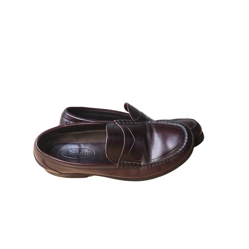Rockport Men's Leather 2418 Loafers Size 10 Medium Brown Leather - Picture 13 of 16